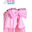 7-dielne posteľné obliečky New Baby, Bunnies 120x90cm/ružové